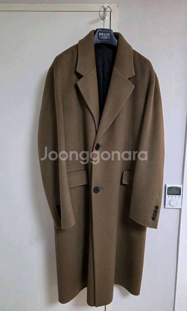 솔리드옴므 22fw 반더블 코트 카멜브라운 48--0