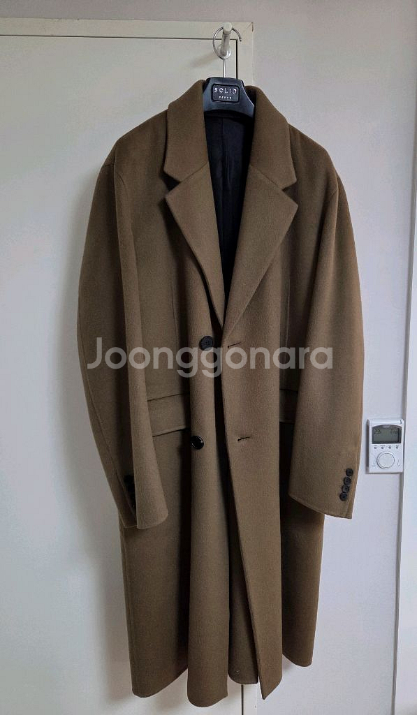 솔리드옴므 22fw 반더블 코트 카멜브라운 48--1