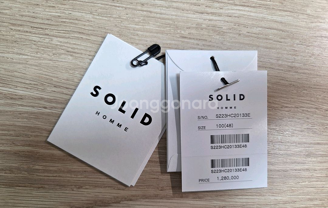 솔리드옴므 22fw 반더블 코트 카멜브라운 48--5