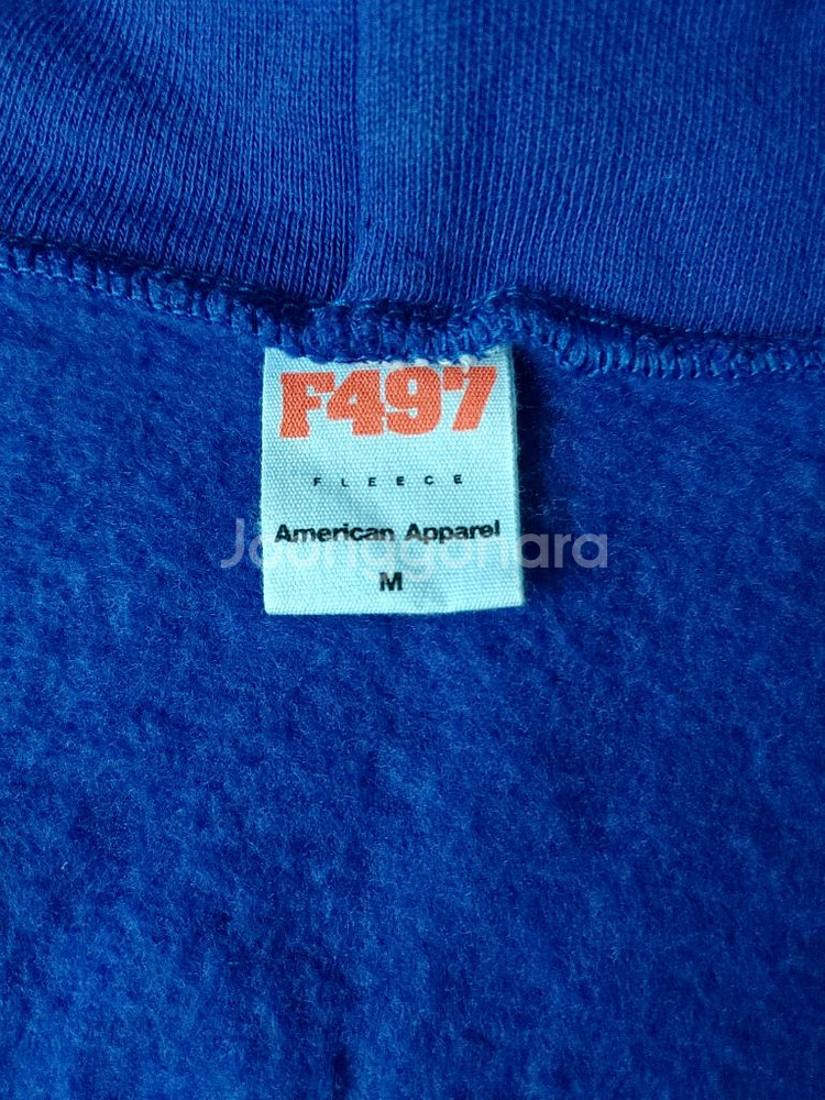 아메리칸어패럴 후드집업 유니섹스 M Lapis--2