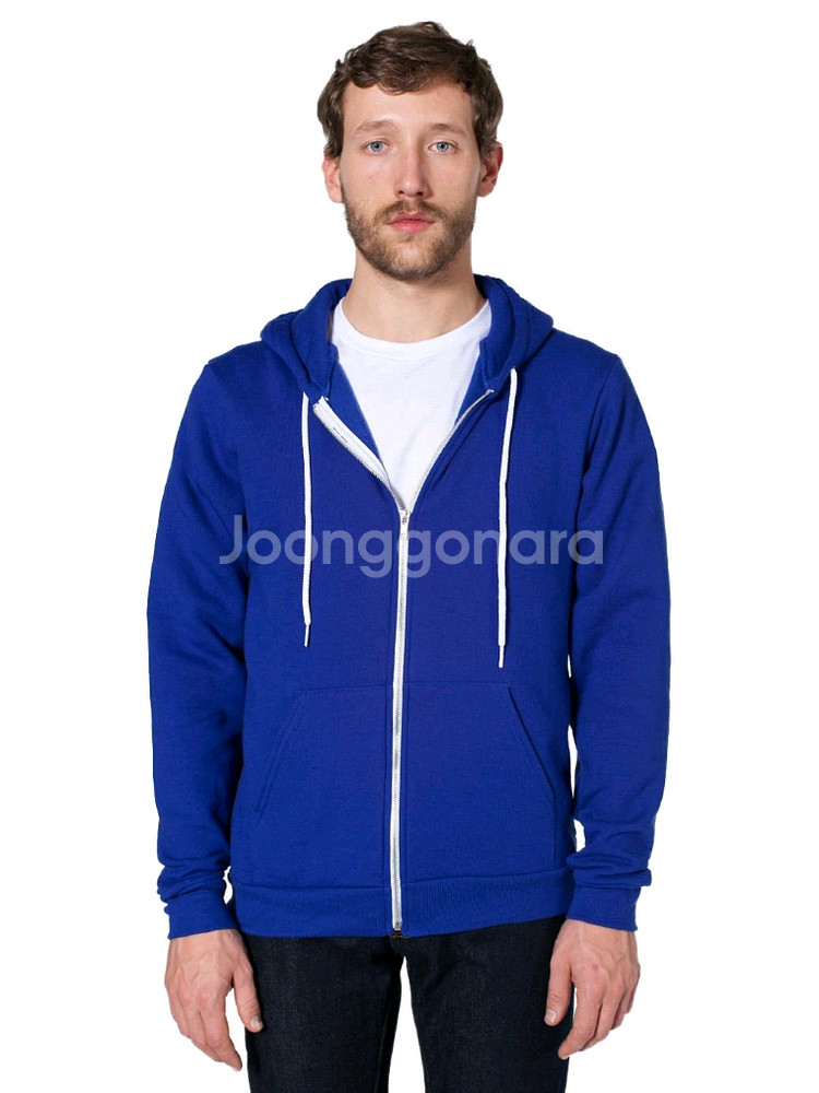 아메리칸어패럴 후드집업 유니섹스 M Lapis--6