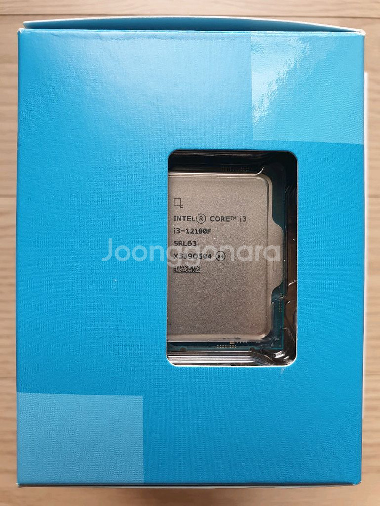 cpu i3-12100F 박스전체 우체국택포--0