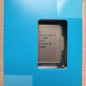 cpu i3-12100F 박스전체 우체국택포