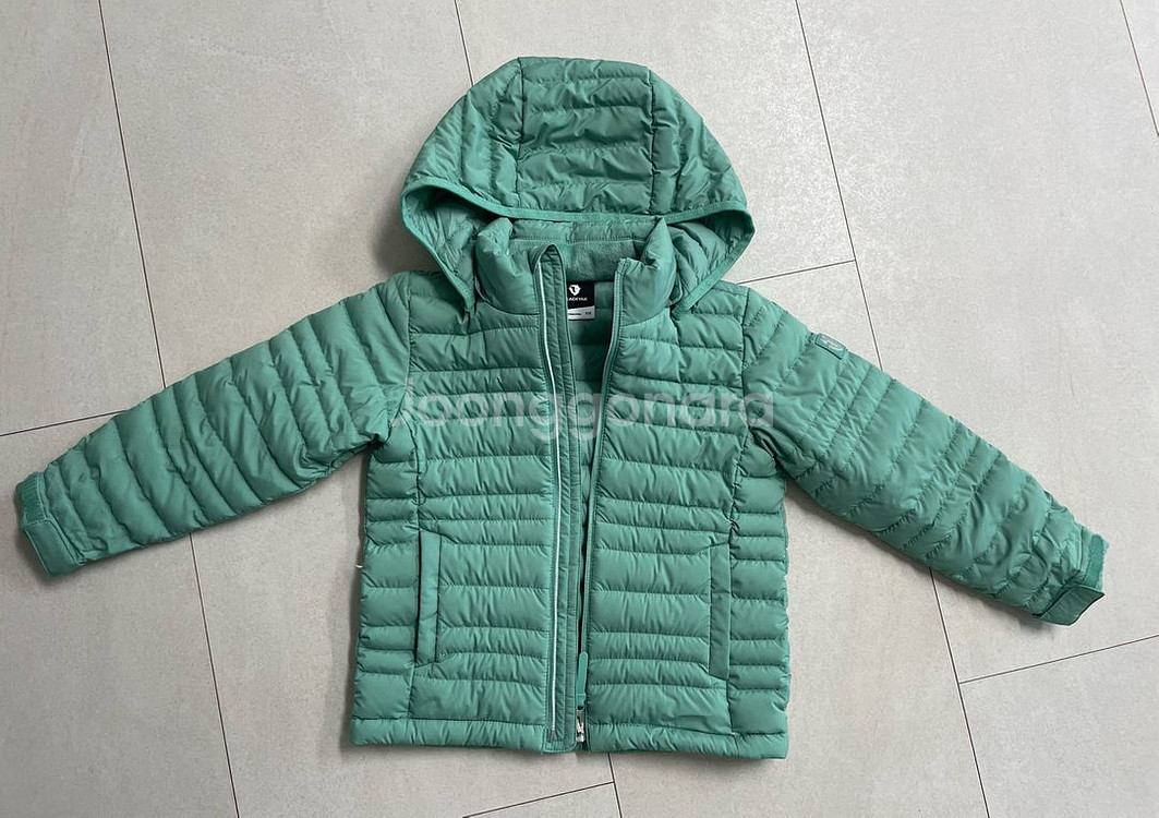 블랙야크키즈 구스 경량다운 패딩 민트 110사이즈--0