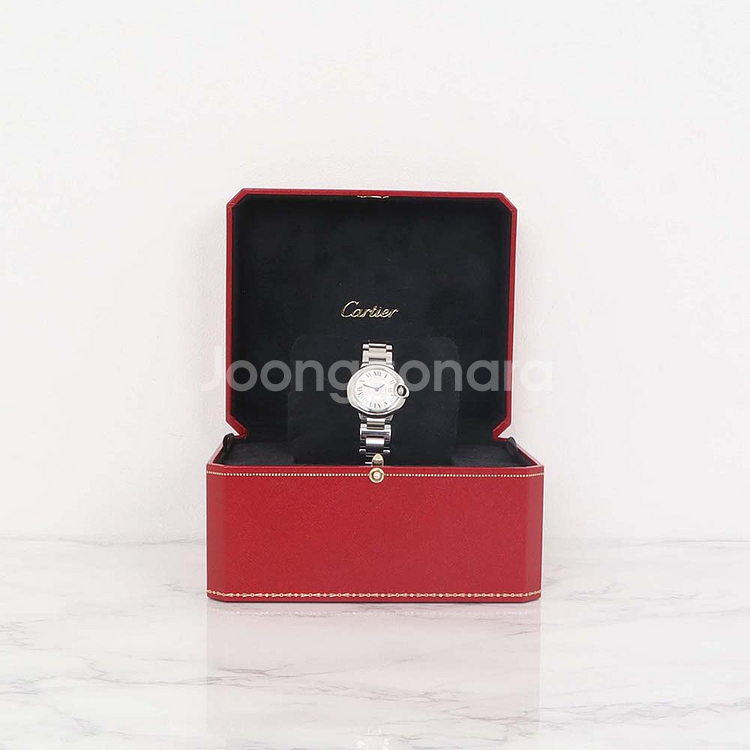 까르띠에 W69010Z4 발롱블루 28 쿼츠 여성용시계--1