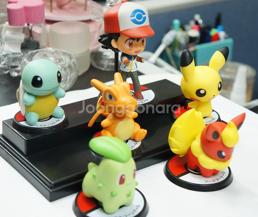 포켓몬스터 미니피규어 6종세트 레드박스(A) 피카츄--1