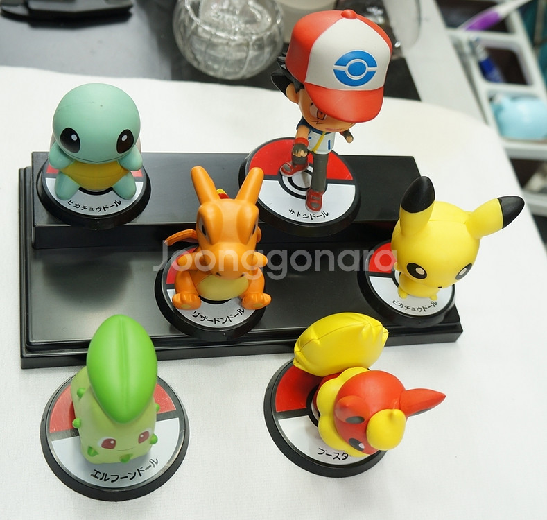 포켓몬스터 미니피규어 6종세트 레드박스(A) 피카츄--2