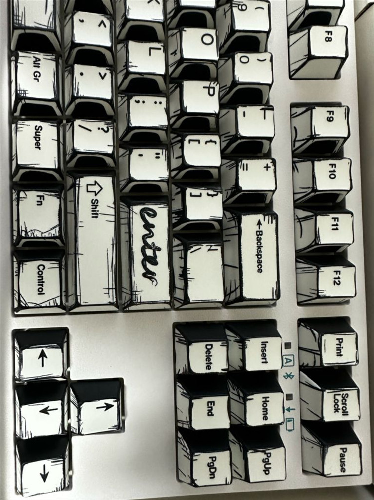 레오폴드 FC750bt +만화 키캡 (갈축) 이미지