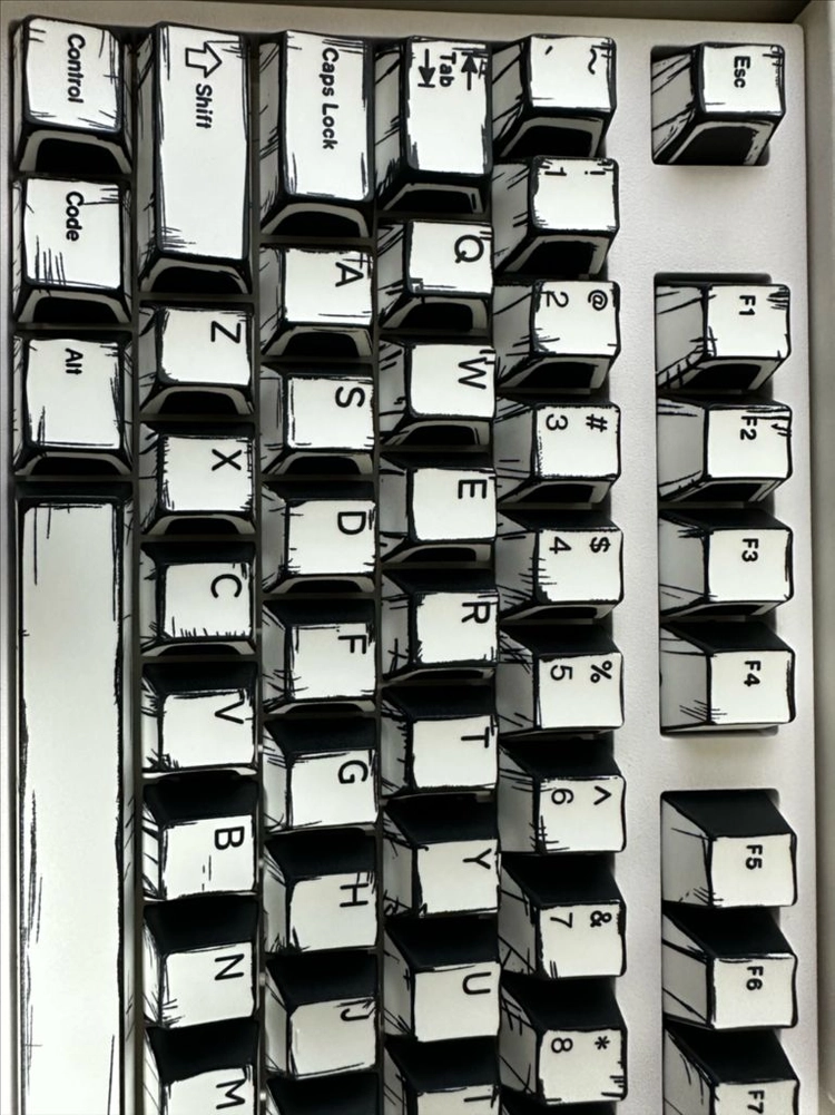 레오폴드 FC750bt +만화 키캡 (갈축) 이미지