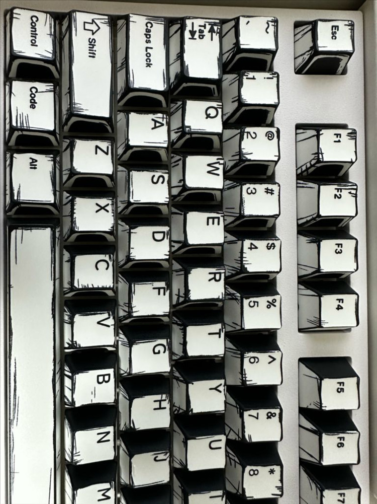 레오폴드 FC750bt +만화 키캡 (갈축) 이미지