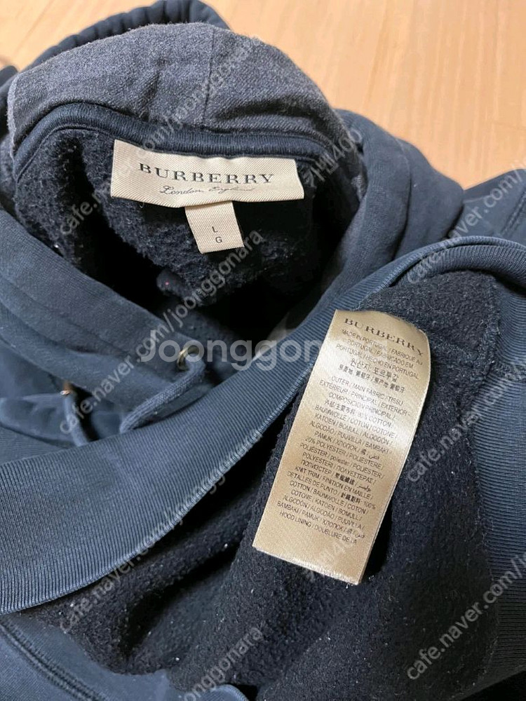 버버리집업후드 L , 버버리후드 L--4