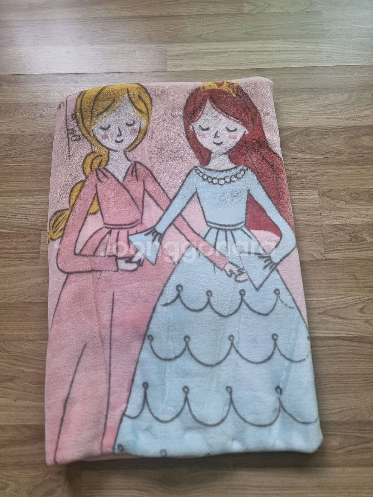 공주캐릭터 담요--1