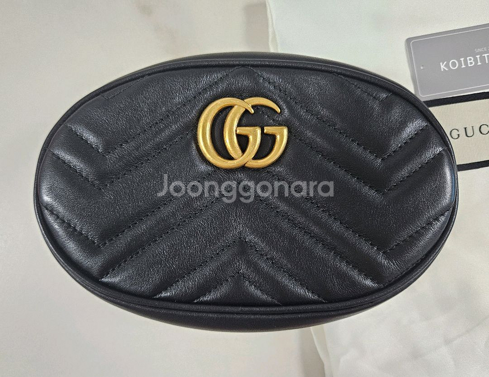 구찌 벨트백 힙색 블랙색상--2