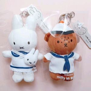 부산 마린 미피&바바라 인형키링세트 /부산미피카페