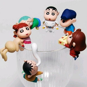 컵위의 짱구 푸티토 피규어(철수 훈이 짱구)