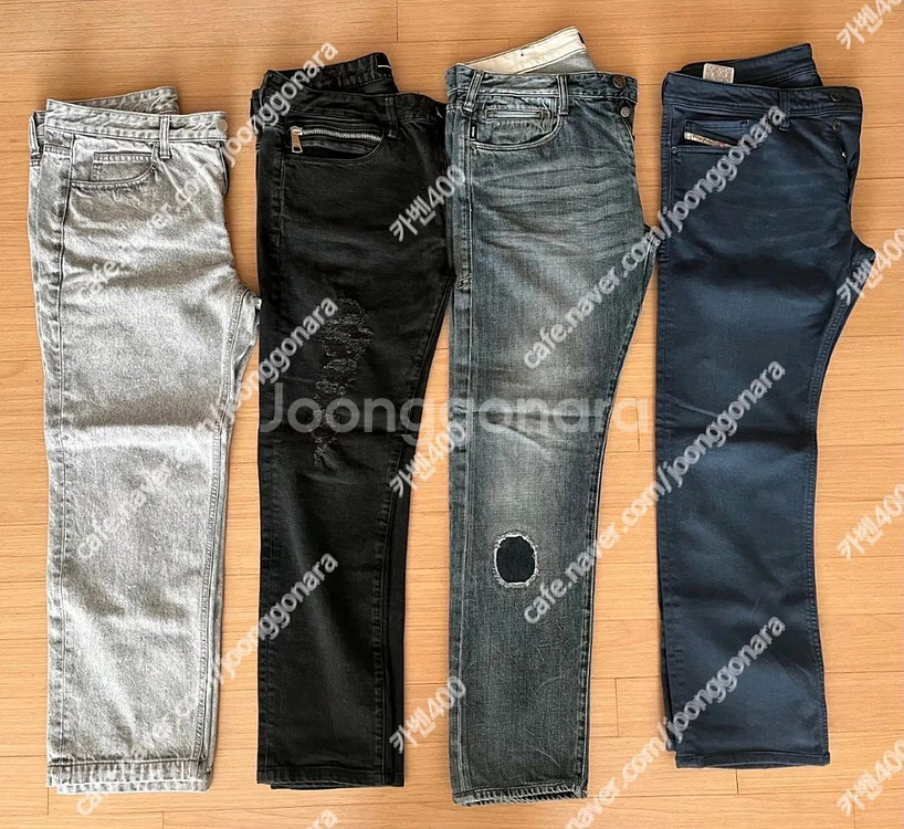 솔리드옴므,알마니,디젤청바지-32전후--0