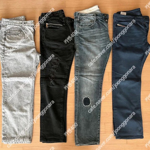 솔리드옴므,알마니,디젤청바지-32전후