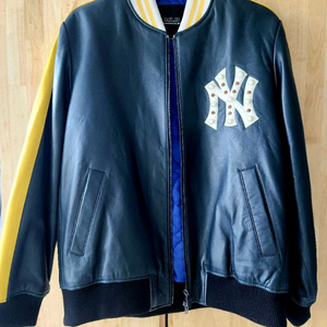 MLB 양키스 양가죽 블루종 점퍼