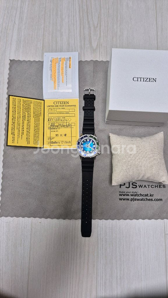(네고가능)시티즌 프로마스터 bn0166-01l 다이버 한정판시계--2