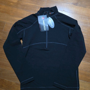 문스톤 폴라텍 파워스트레치 짚업 셔츠 새제품 블랙