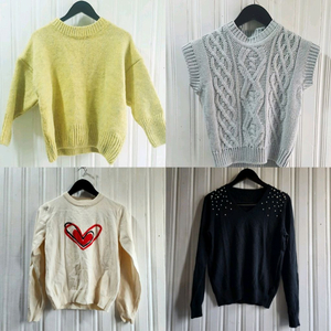 니트 스웨터 티셔츠 4벌 세트