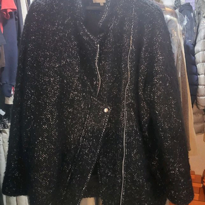 Iro 이로 블랙 트위드 코트 38