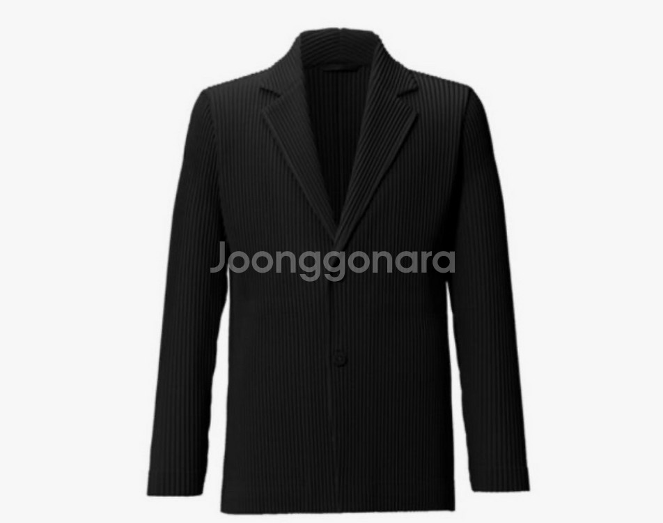 옴므플리세 베이직 자켓 블랙 3사이즈--0