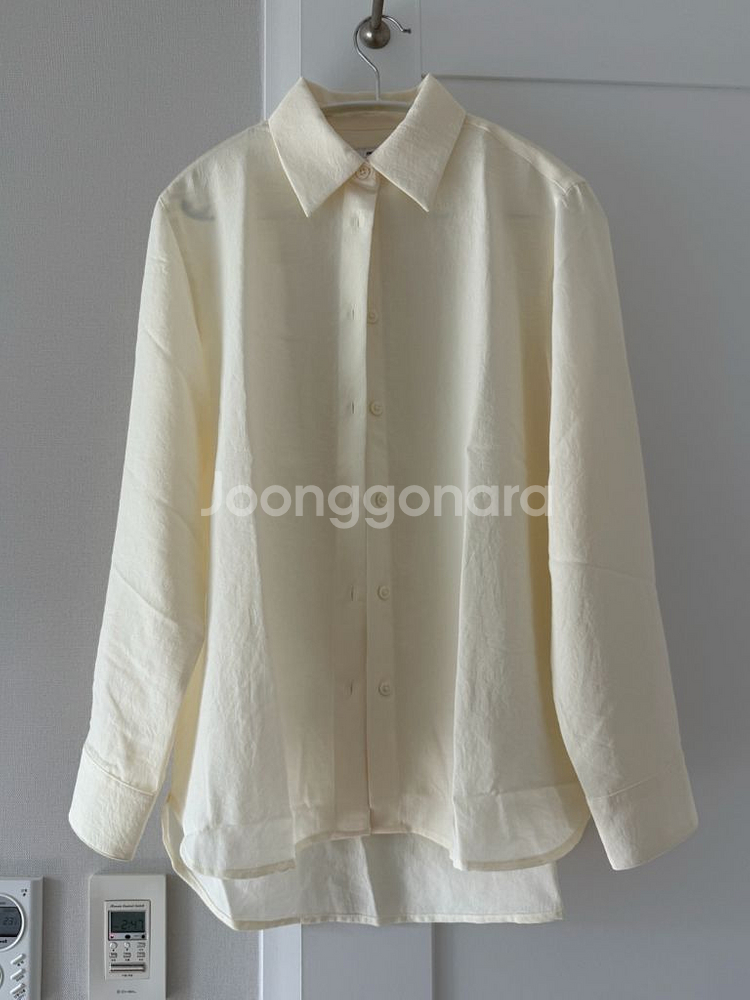 무신사 스탠다드 우먼즈 릴렉스드 린넨 라이크 셔츠 (새--0