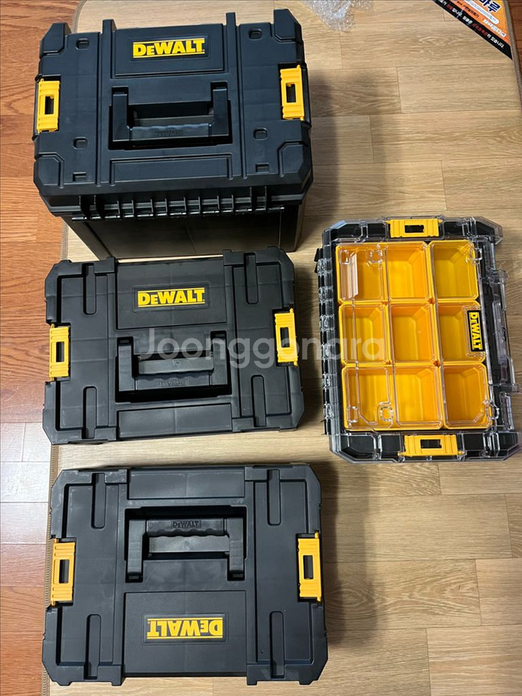 디월트 티스택 공구함, 툴박스, 끌차 세트--1