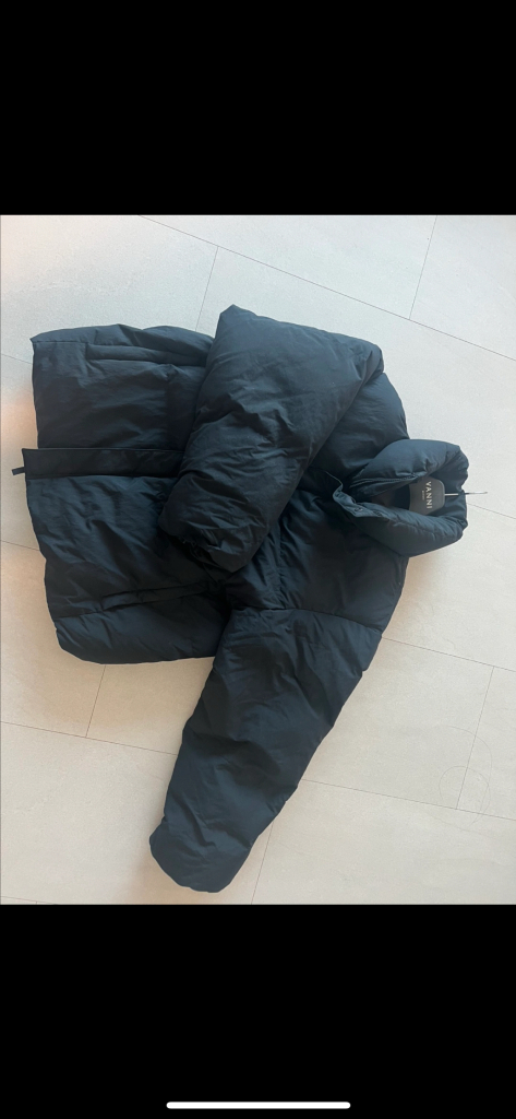 유니클로U 패디드볼륨재킷 블랙 XXL--1