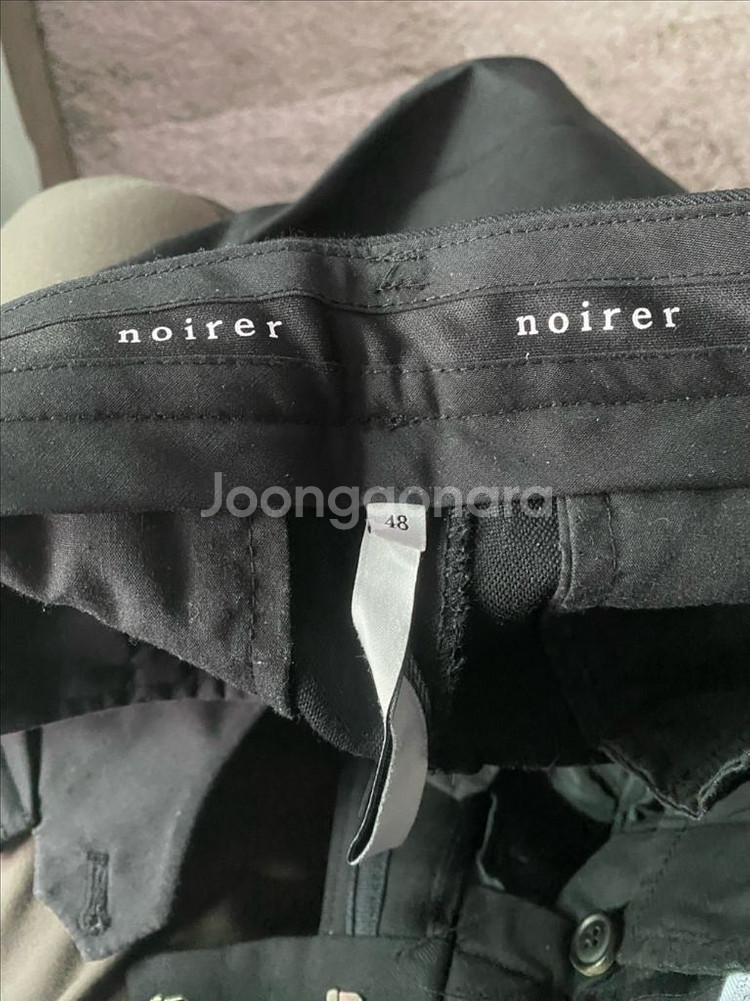 노이어(noirer) 검정 슬랙스--1