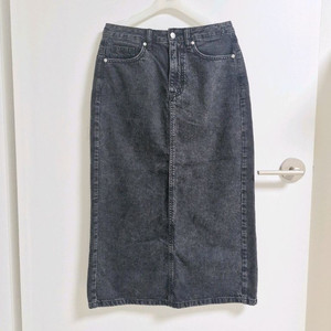 (새상품55~날씬66) 데님롱스커트