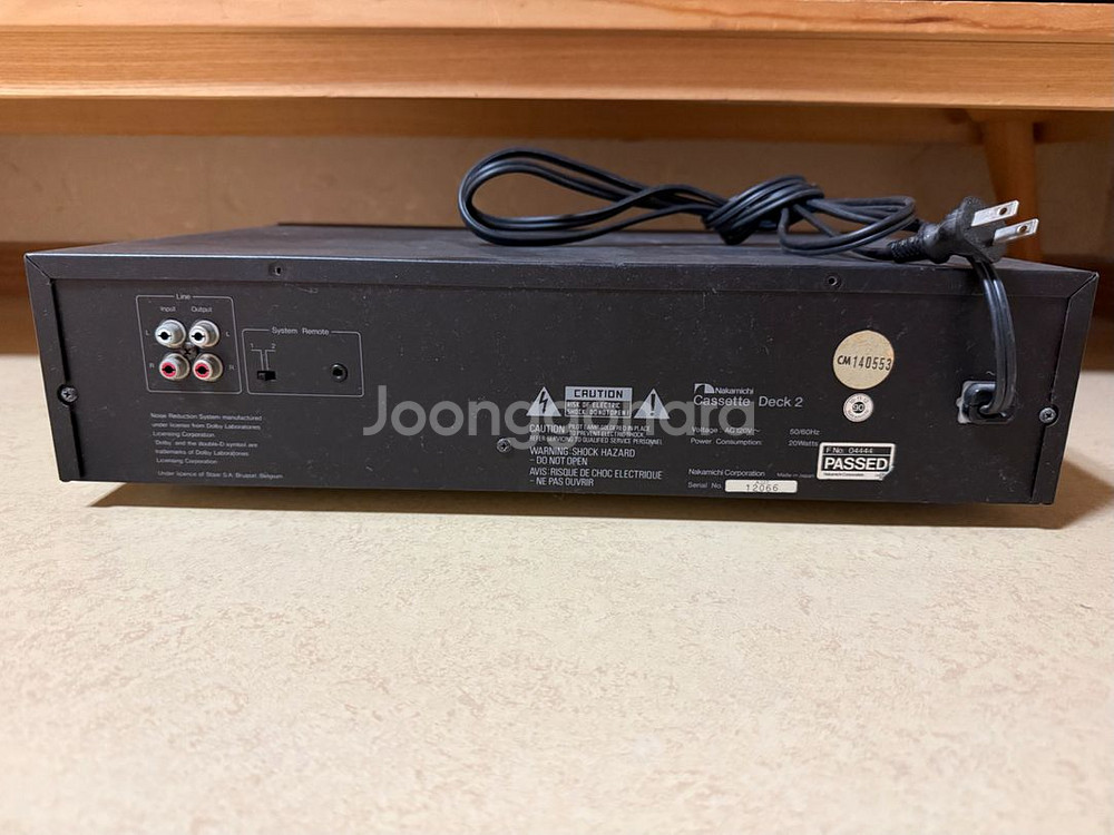 나카미치 카세트 데크 2 판매합니다--1