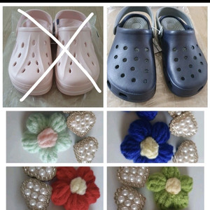 크록스st 슬리퍼 & 지비츠 6개일괄 (새상품)