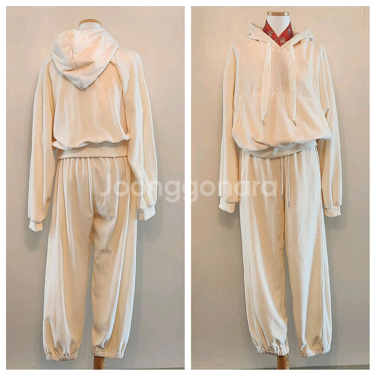 마리틀 malittle 톰벨벳셋업 아이보리 (새제품)--2