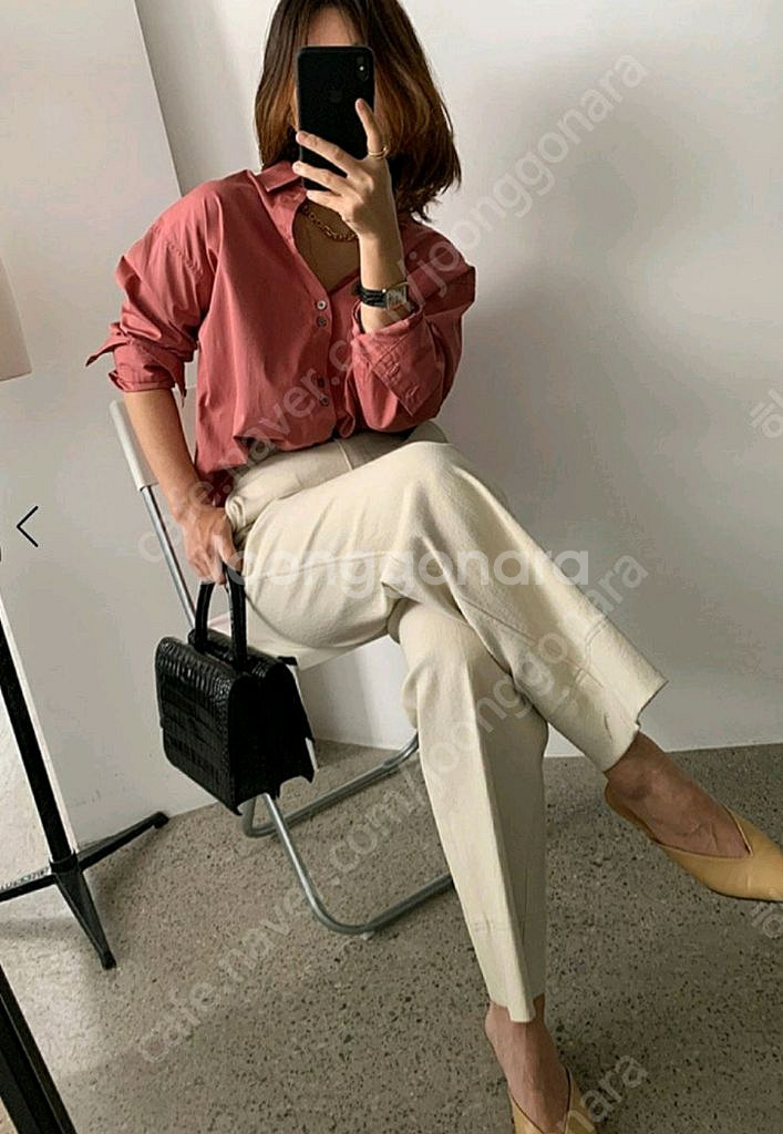 ORR 오르 더블버튼 셔츠 블라 (S)--1