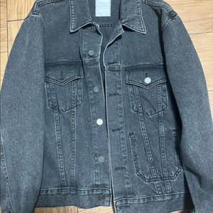 브랜디드 흑 청자켓