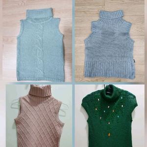 목폴라 니트조끼 55사이즈4종류-가격 다다릅니다