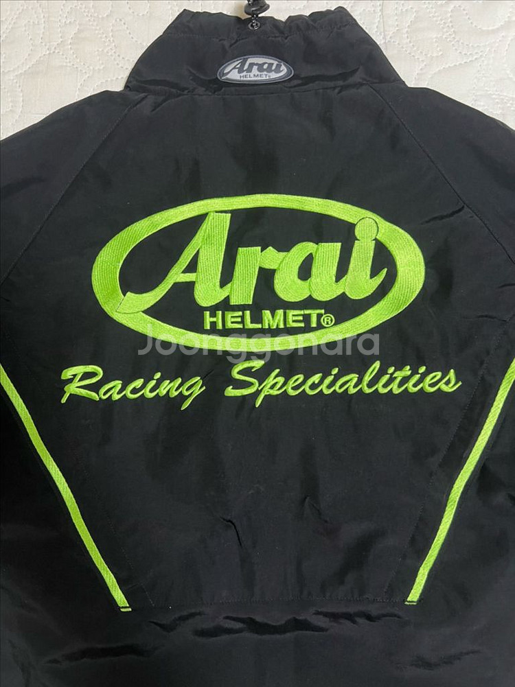 [새상품급] 구형 아라이 바람막이 XS 블랙네온 검형--4