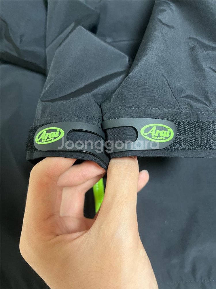 [새상품급] 구형 아라이 바람막이 XS 블랙네온 검형--6