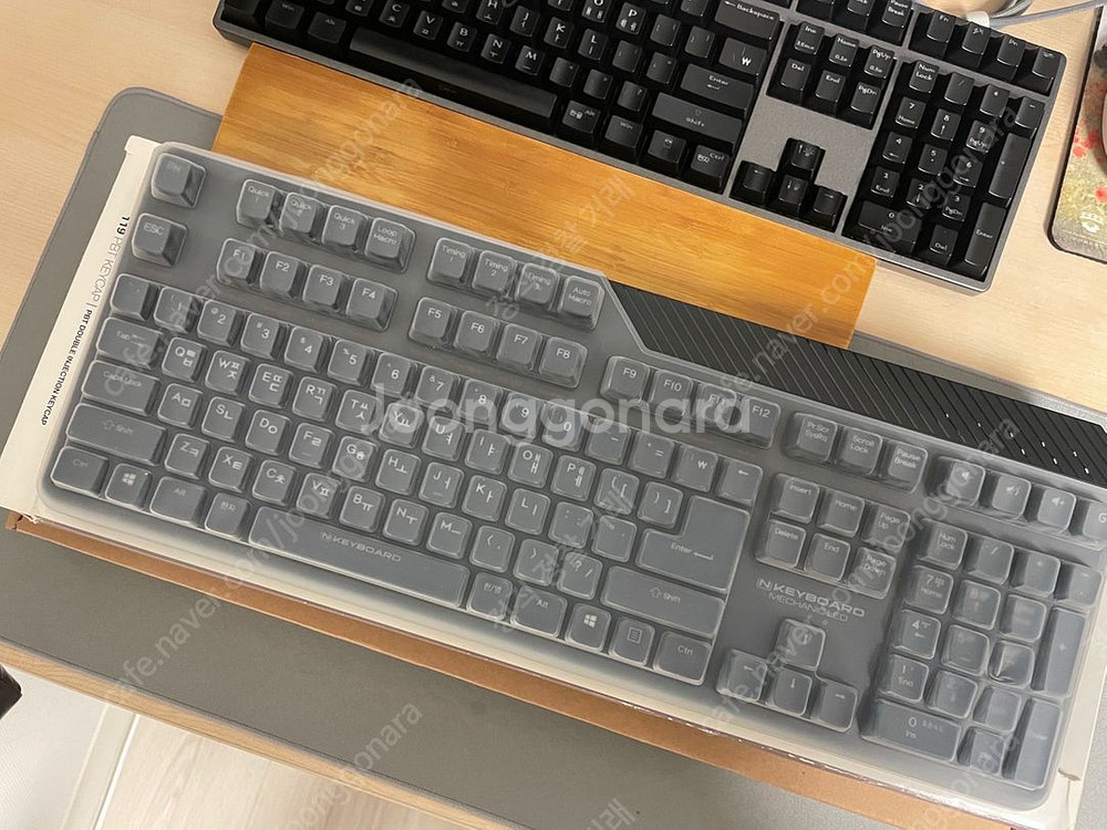 스카이디지탈 메카닉led 저소음적축+추가키캡+키스킨--6