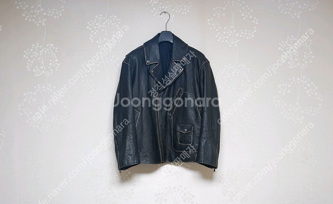알레그리 양가죽 더블 라이더 자켓--0