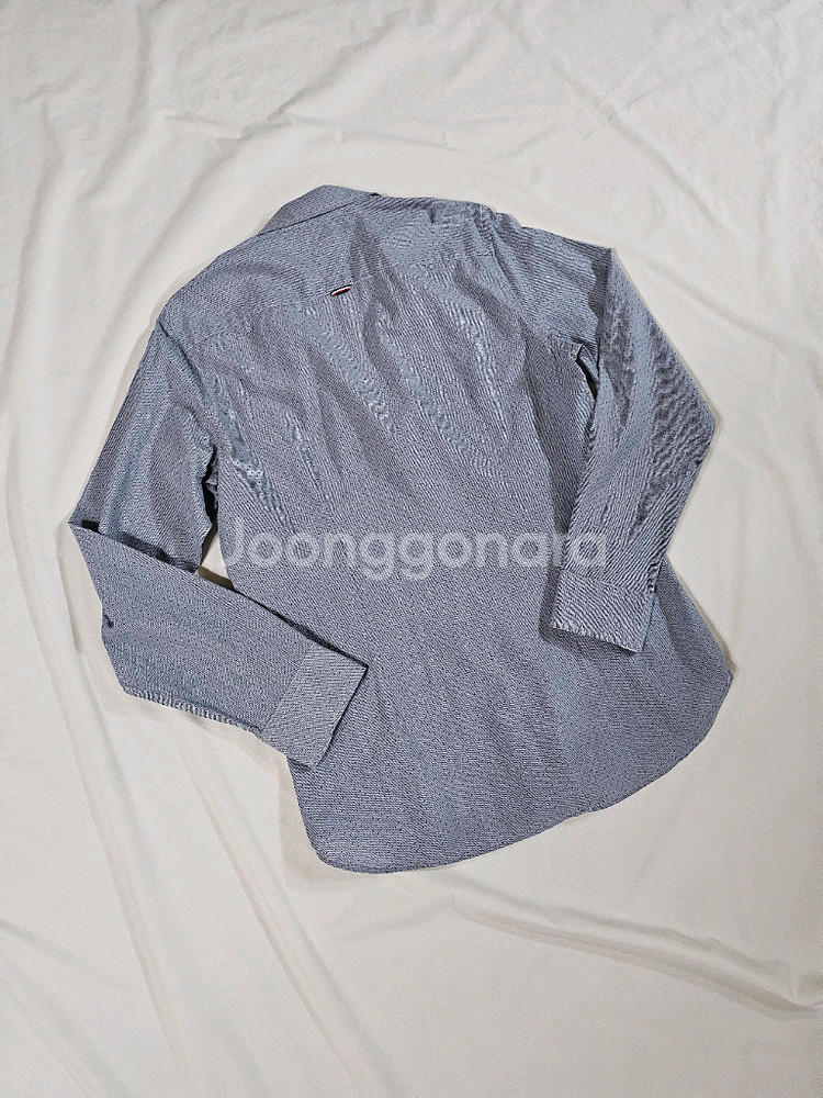 [M] 타미힐피거 남성 긴팔 셔츠 블루 도트 패턴--6