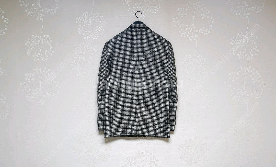 CK 울 실크 하운드투스 체크 자켓--1