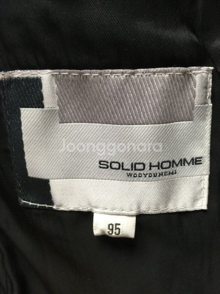 솔리드옴므 컬렉션라인 송치 자켓 95사이즈--6