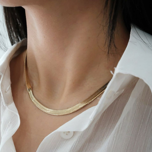 헤링본 스타일 뱀줄 목걸이 팔찌 발찌