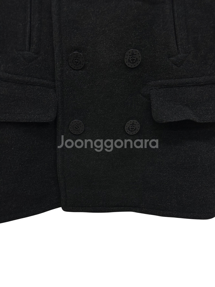 폴로 울100 미 해군 피코트 블랙 (L)--5