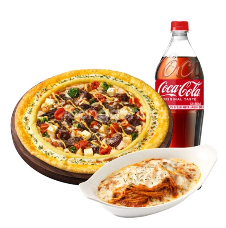 [포장] 피자헛 립스테이크 리치골드 L 리치치즈파스타--0