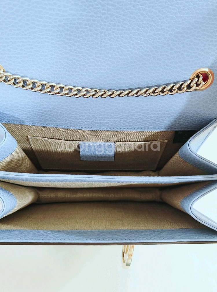 구찌 인터로킹 GG 체인 스몰 숄더백--2