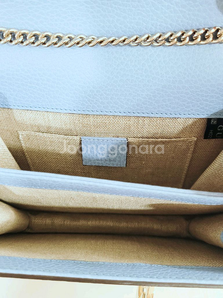 구찌 인터로킹 GG 체인 스몰 숄더백--3